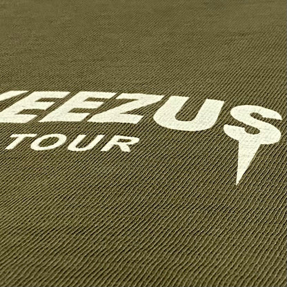 Yeezus Tour 2013 Black Friday Cut Off Tee In Olive By Virgil Abloh