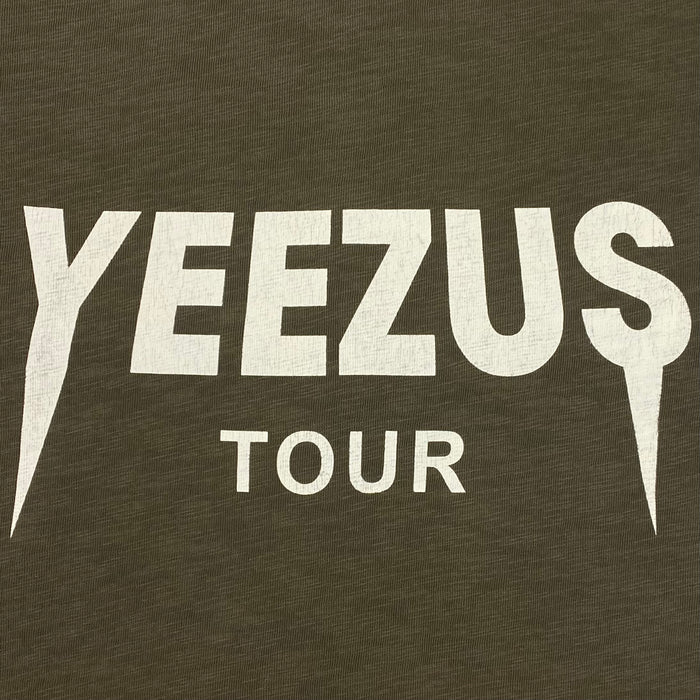 Yeezus Tour 2013 Black Friday Cut Off Tee In Olive By Virgil Abloh