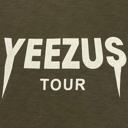 Yeezus Tour 2013 Black Friday Cut Off Tee In Olive By Virgil Abloh