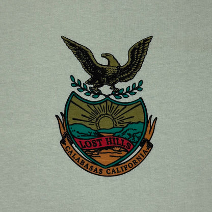 Yeezy 2017 Calabasas Crest Tee In Hospital Blue