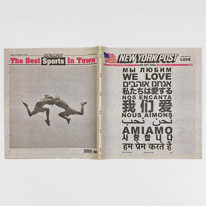 Yeezy 2018 New York Post 'We Got Love' Newspaper
