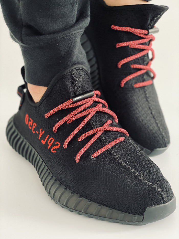 3M Rope - 3M Reflective Rope Laces V2 - BRED Black / Red