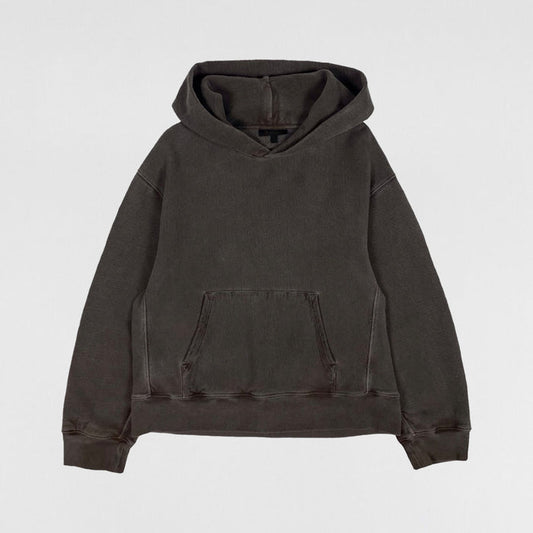 Yeezy Season 3 Boxy Hoodie In Dark Onyx
