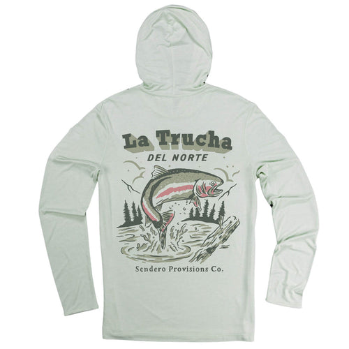 Yucatan Bamboo Hoodie- Flats Green/Del Norte