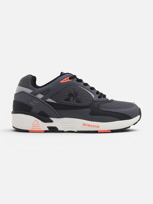 Zapatillas Le Coq Sportif R1100 Gris Oscuro Naranja